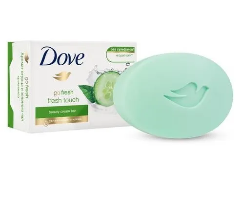 DOVE крем-мыло туалетное огурец и зеленый чай прикосновение свежести 135гр